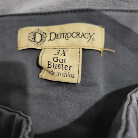 DEMOCRACY GUT BUSTER CAMO LEGGINGS JEANS SIZE 3X - PRE-OWNED - Picture 6 of 9